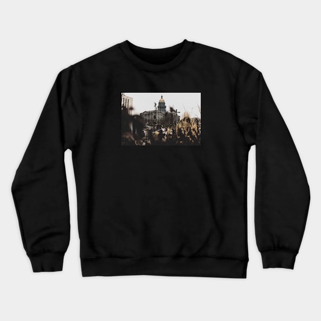 Denver City Hall By King Crewneck Sweatshirt by Just In Tee Shirts